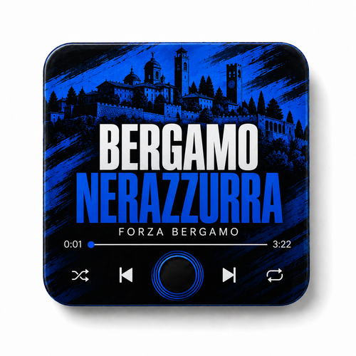 Bergamo Nerazzurra Football Sound Magnet - product image 1