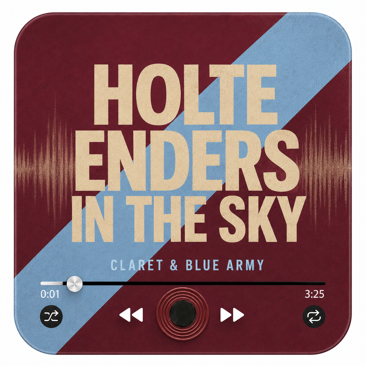 Birmingham Claret & Blue Football Sound Magnet - product image 1