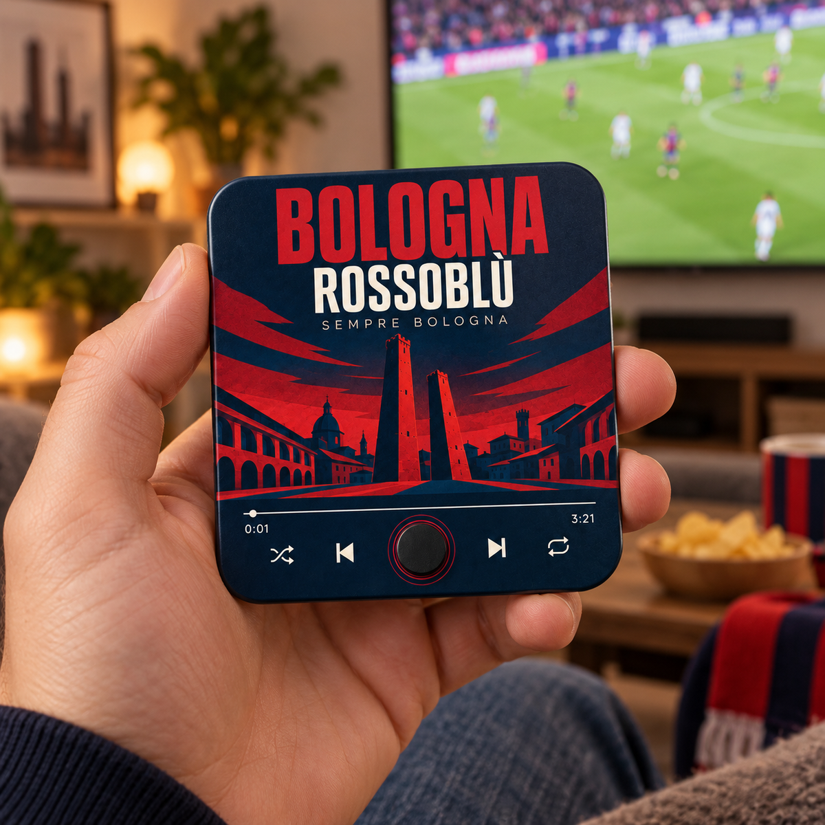 Bologna Rossoblù Football Sound Magnet - product image 2