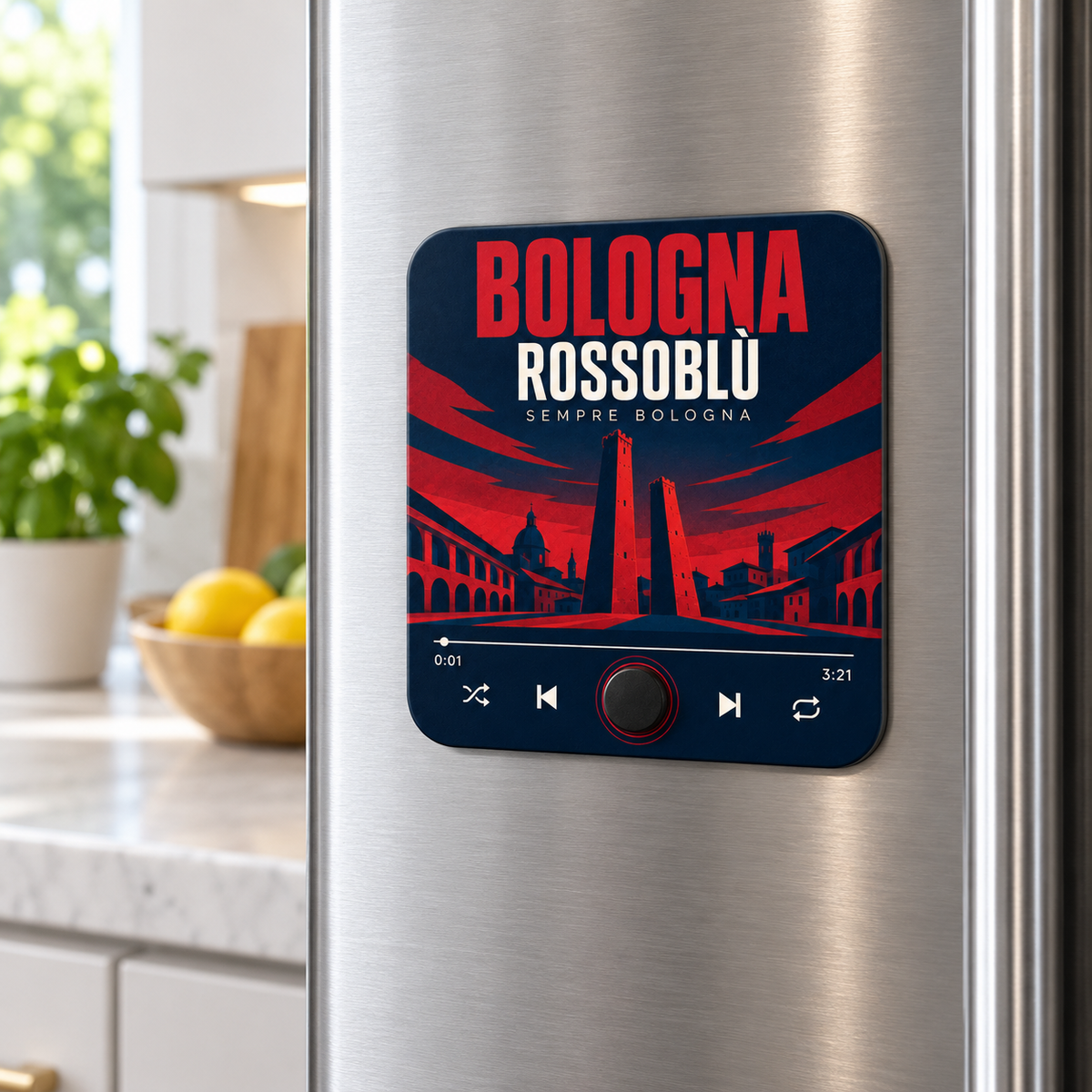 Bologna Rossoblù Football Sound Magnet - product image 3
