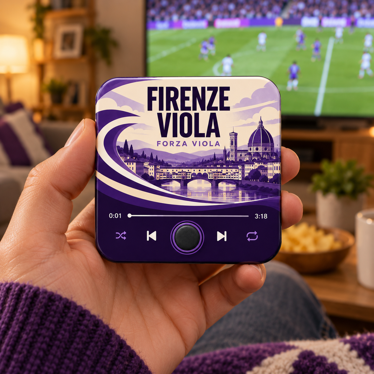 Firenze Viola Football Sound Magnet - product image 2
