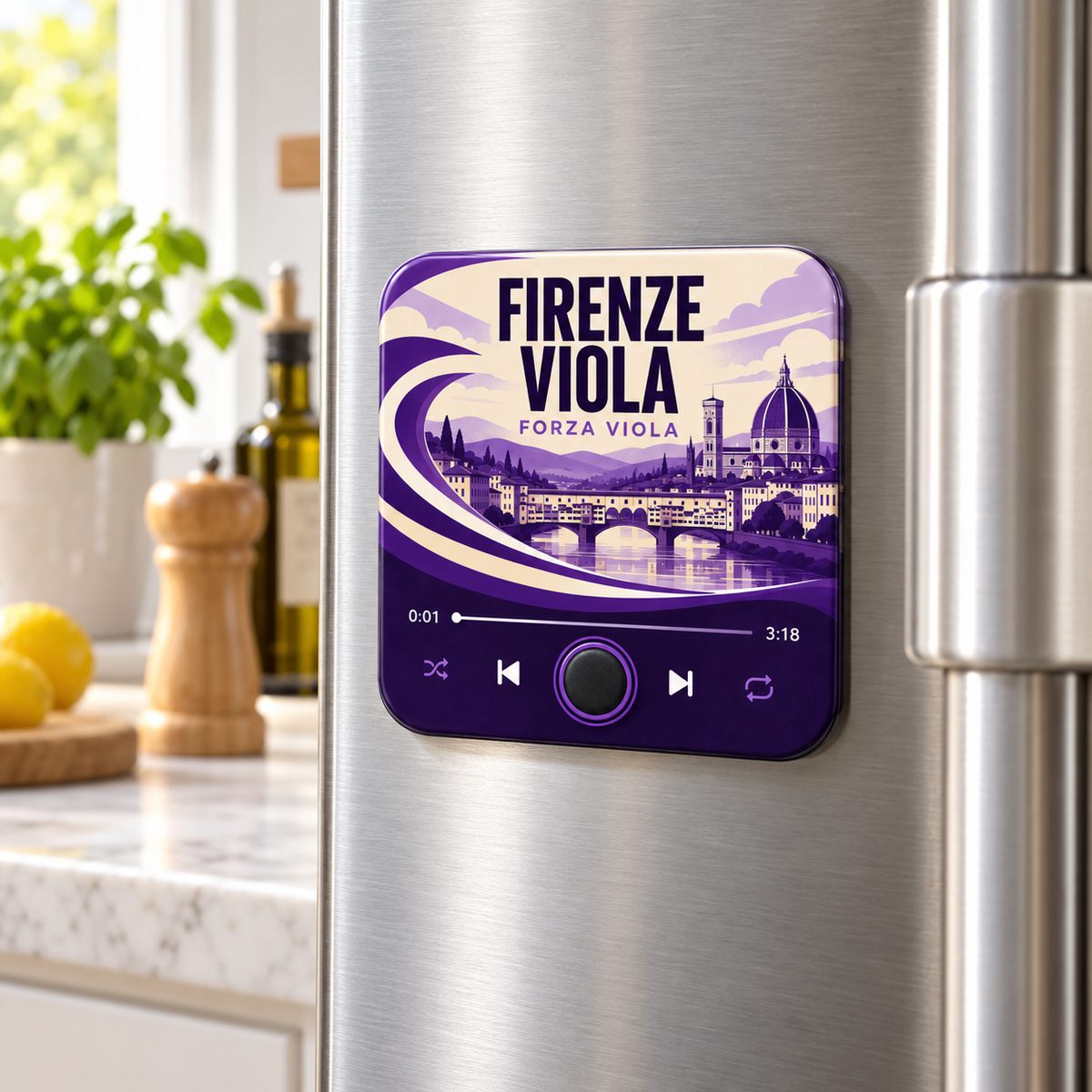 Firenze Viola Football Sound Magnet - product image 3