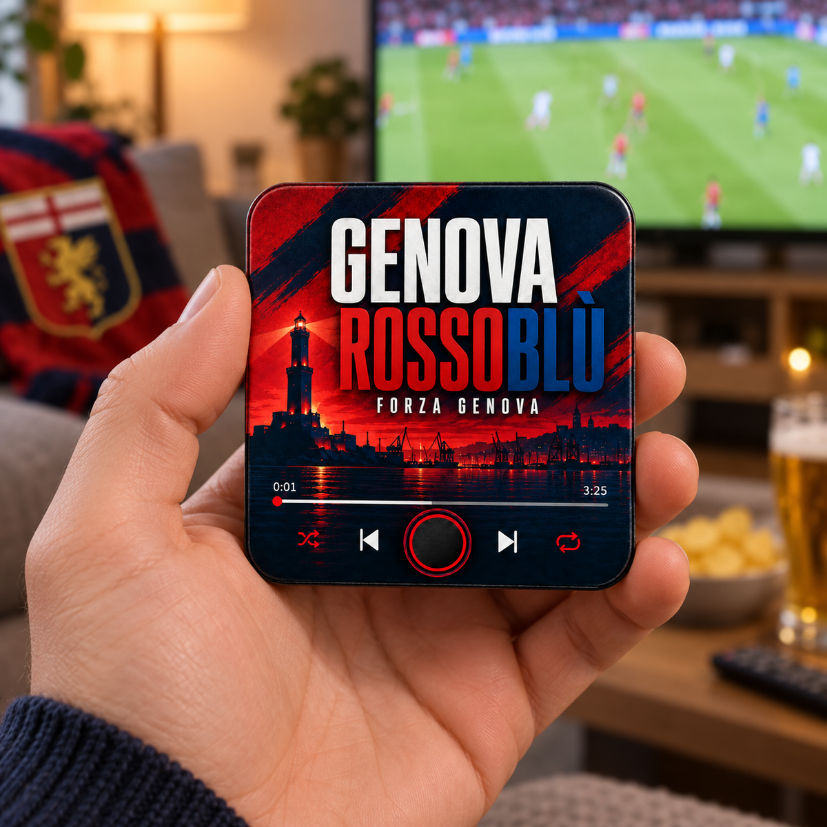 Genova Rossoblù Football Sound Magnet - product image 2