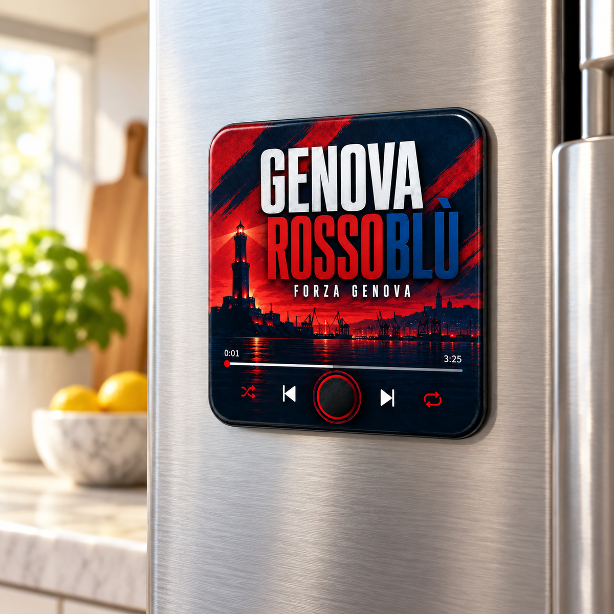 Genova Rossoblù Football Sound Magnet - product image 3