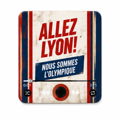 Lyon sound magnet on white background