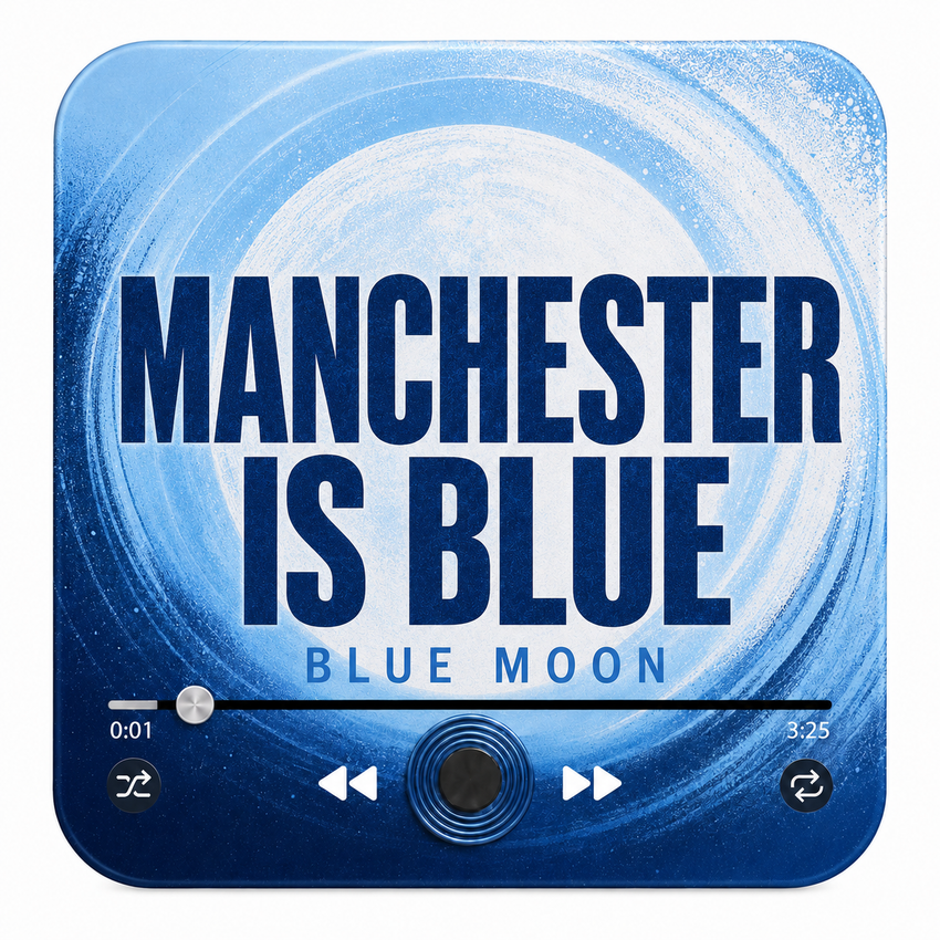 Manchester Is Blue magnete sonoro da calcio