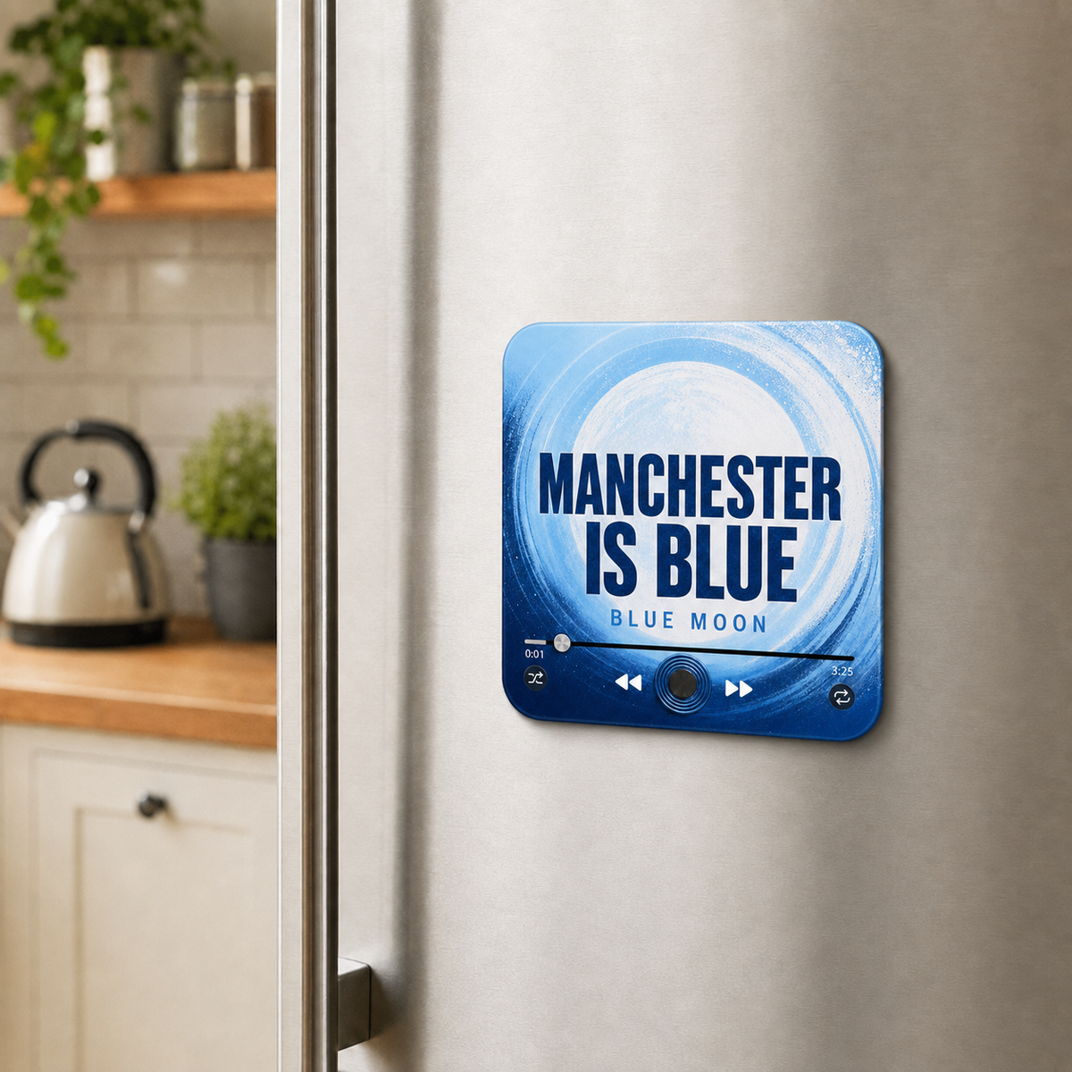 Manchester Is Blue Football Sound Magnet - product image 2
