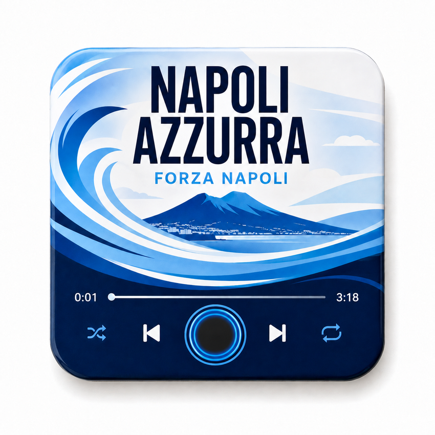 Napoli Azzurra Football Sound Magnet - product image 1