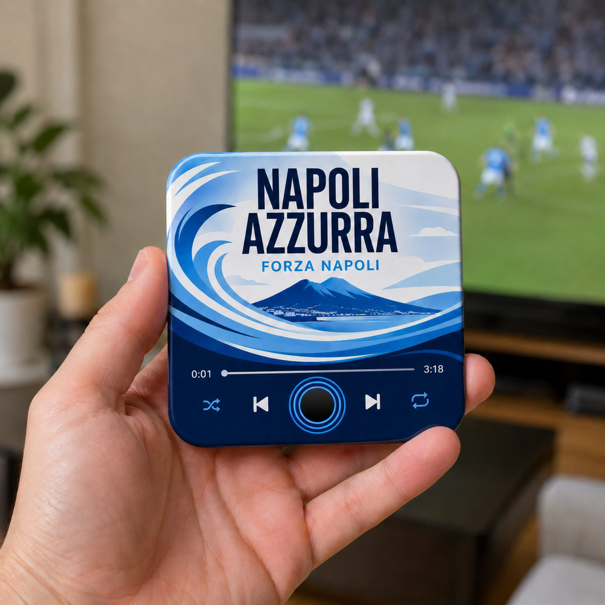 Napoli Azzurra Football Sound Magnet - product image 2