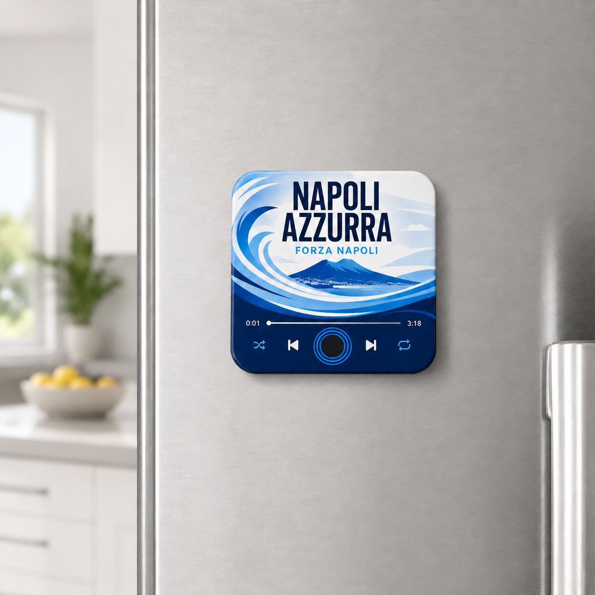 Napoli Azzurra Football Sound Magnet - product image 3