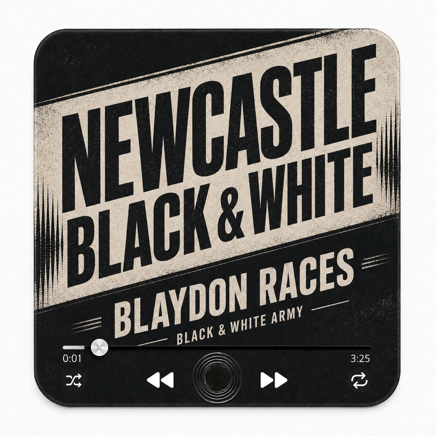 Newcastle Black and White magnete sonoro da calcio