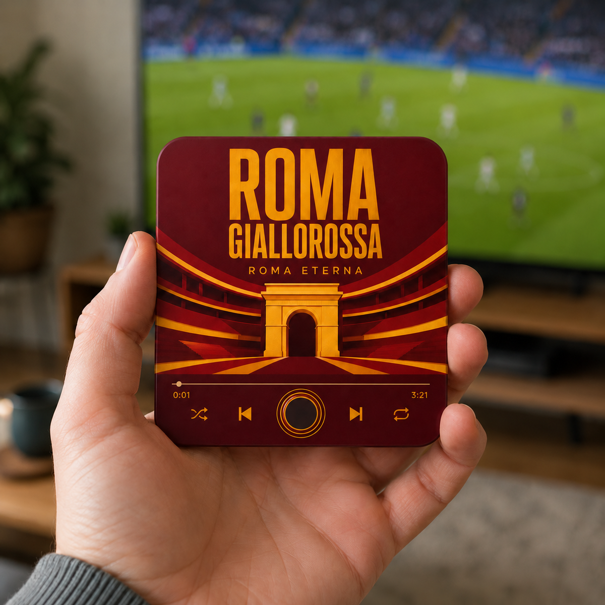 Roma Giallorossa Football Sound Magnet - product image 2