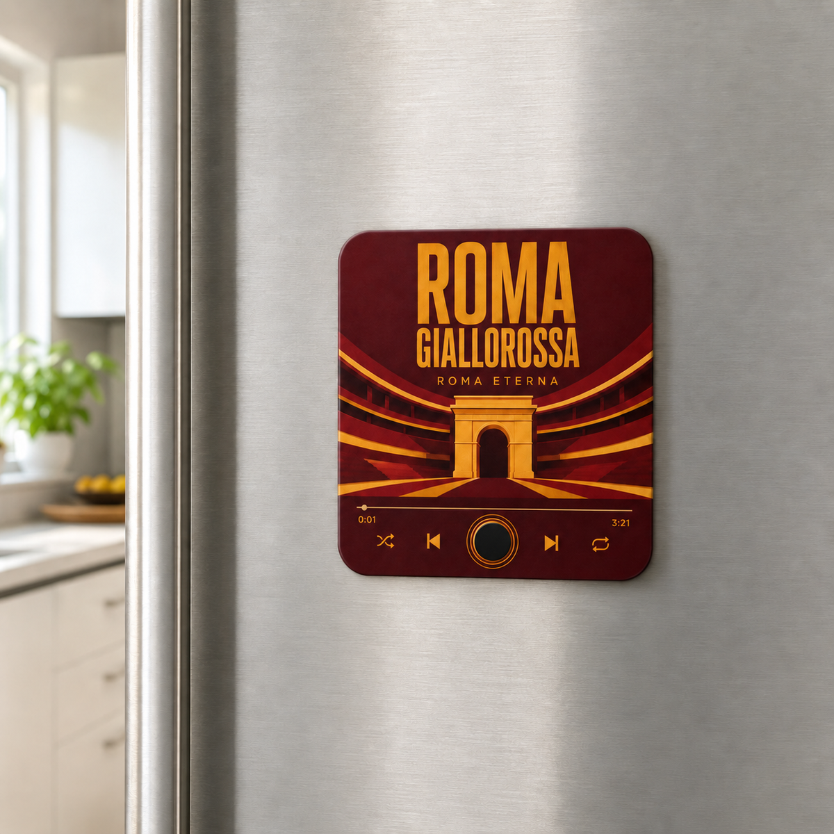 Roma Giallorossa Football Sound Magnet - product image 3