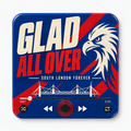 South London red and blue football sound magnet