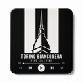 Torino Bianconera Football Sound Magnet – product on white background