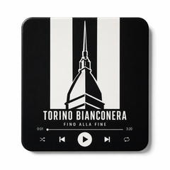 Torino Bianconera Football Sound Magnet – product on white background