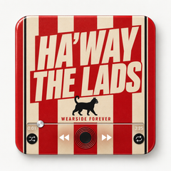 Wearside Red & White Football Sound Magnet - product image 1