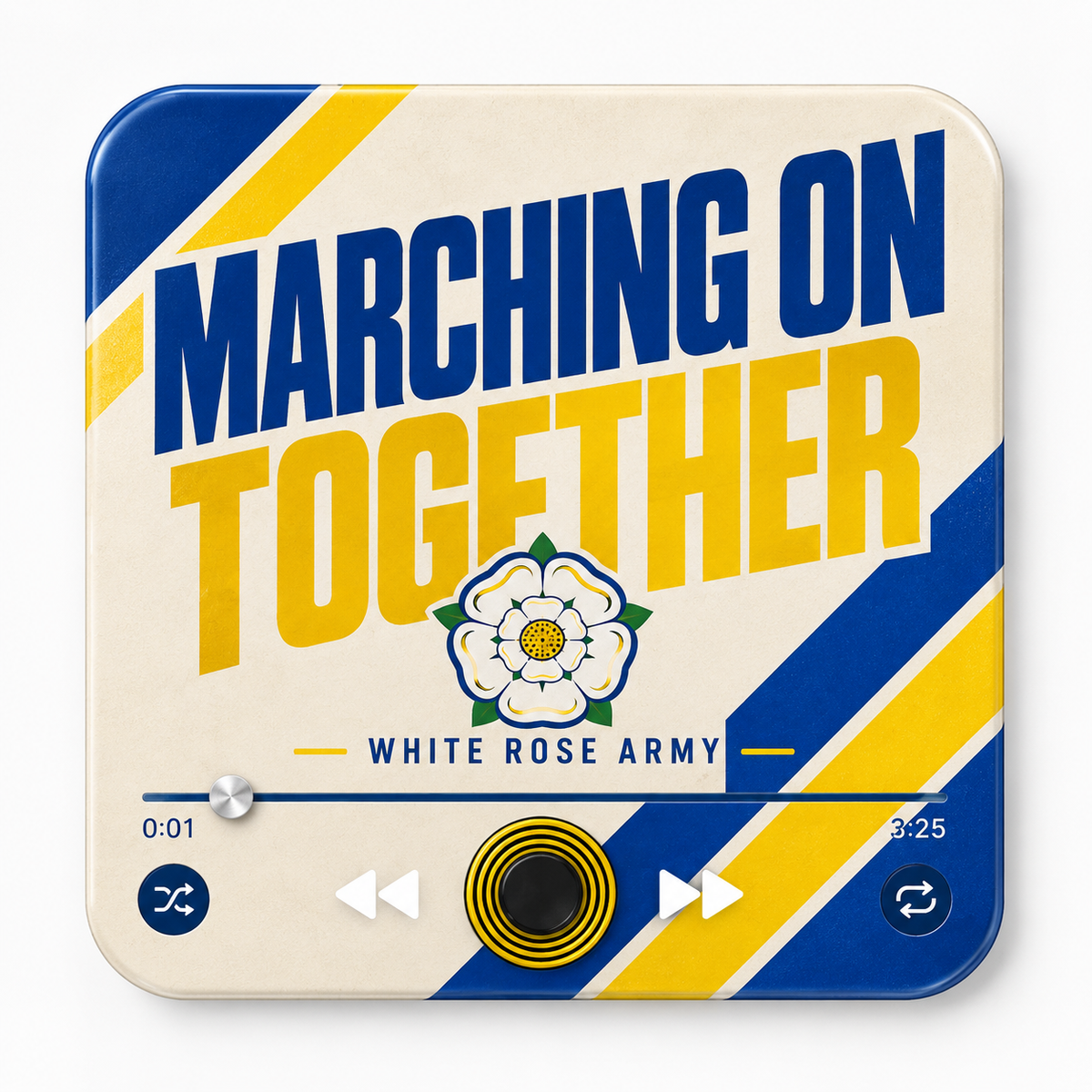 Yorkshire Blue & Yellow Football Sound Magnet - product image 1